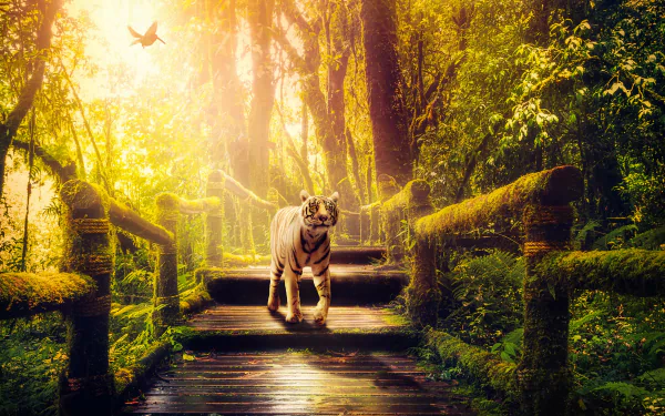 jungle Animal tiger HD Desktop Wallpaper | Background Image