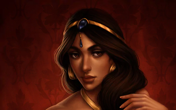 Princess Jasmine Aladdin movie Aladdin (1992) HD Desktop Wallpaper | Background Image
