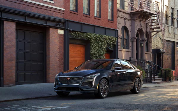 black car sedan full-size car vehicle Cadillac CT6 HD Desktop Wallpaper | Background Image