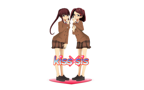Anime Kiss×sis Ako Suminoe Riko Suminoe HD Wallpaper | Background Image