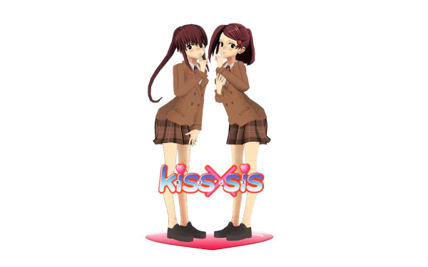Riko Suminoe Ako Suminoe Anime KissXSis HD Desktop Wallpaper | Background Image