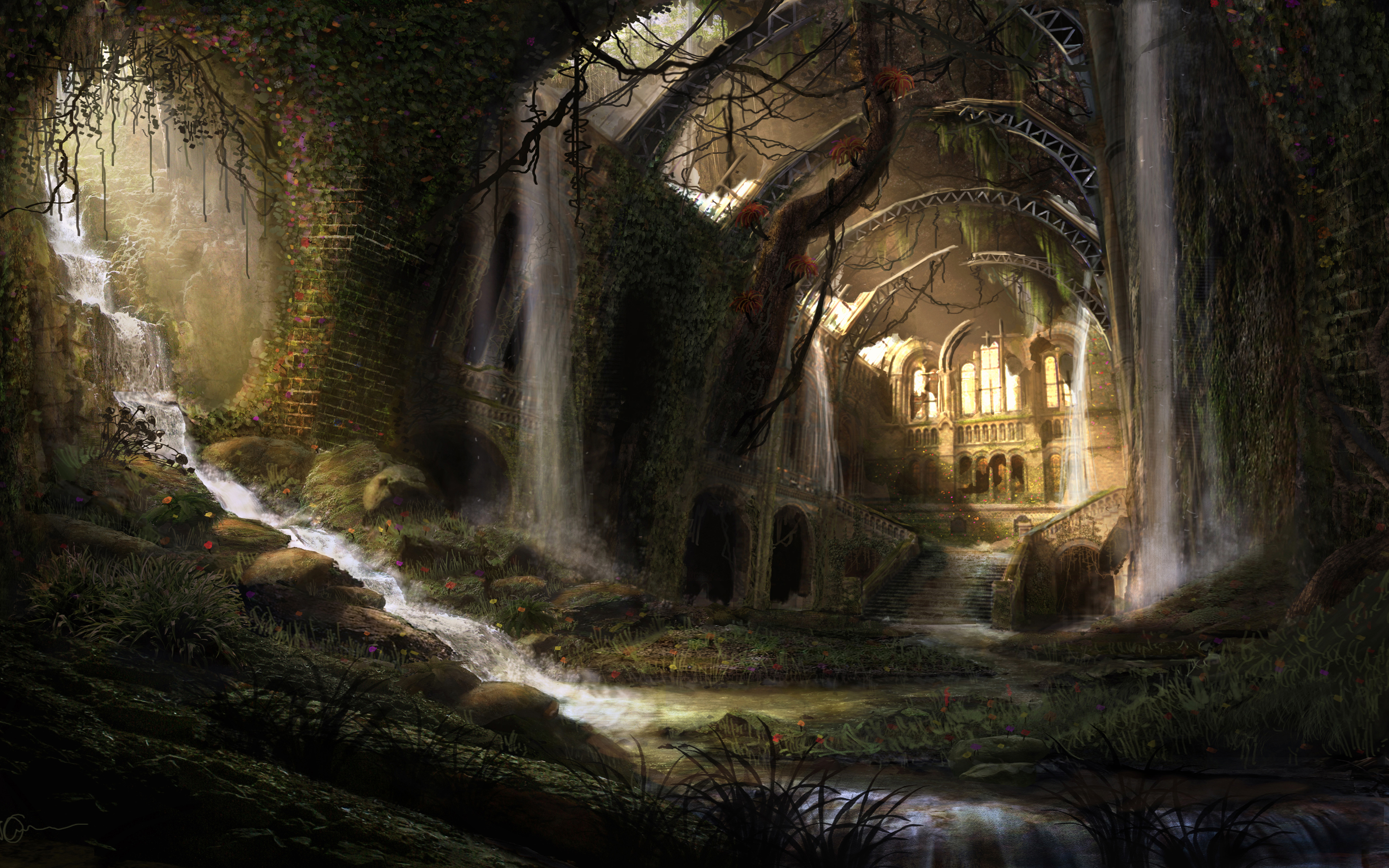 Nature's Reclaimed: Stunning waterfall in high definition by Matthew Moserum.