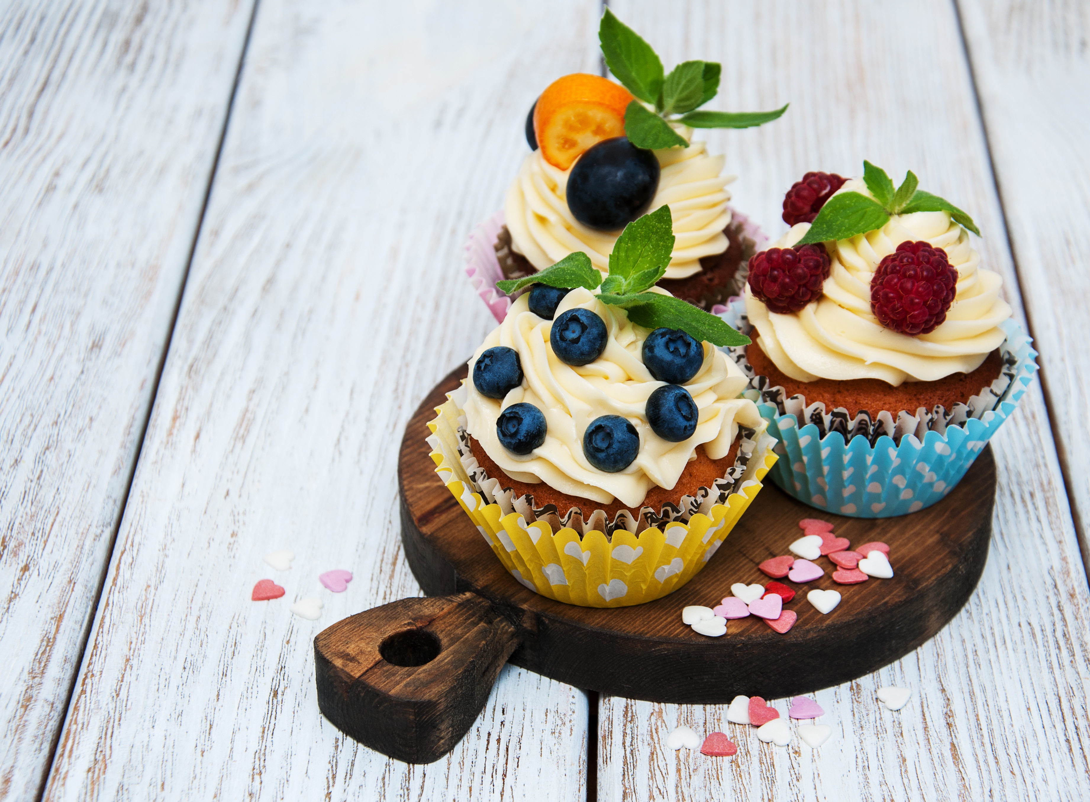 Download Sweets Berry Food Cupcake HD Wallpaper