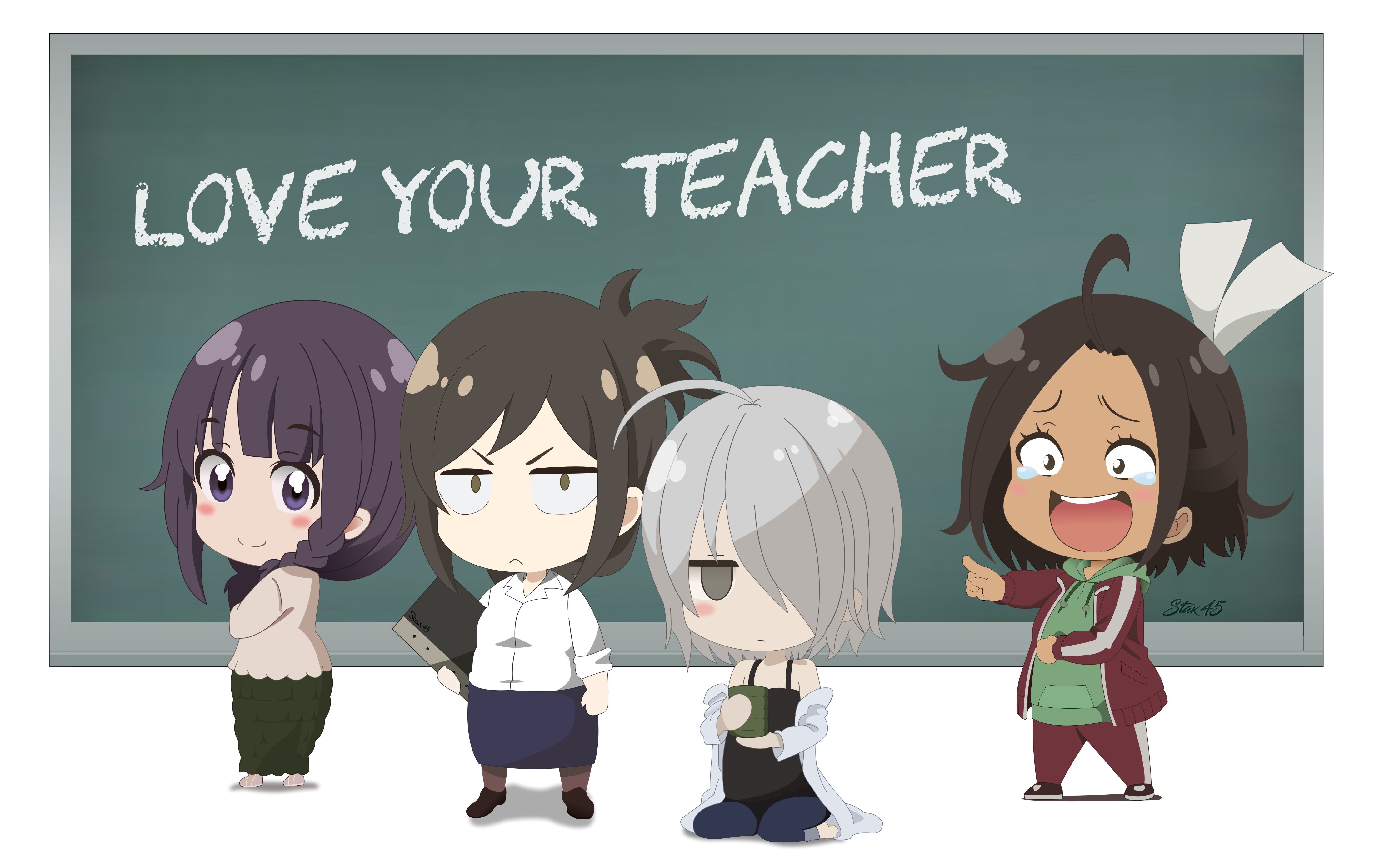 Anime Why the hell are you here, Teacher!? HD Wallpaper | Background Image