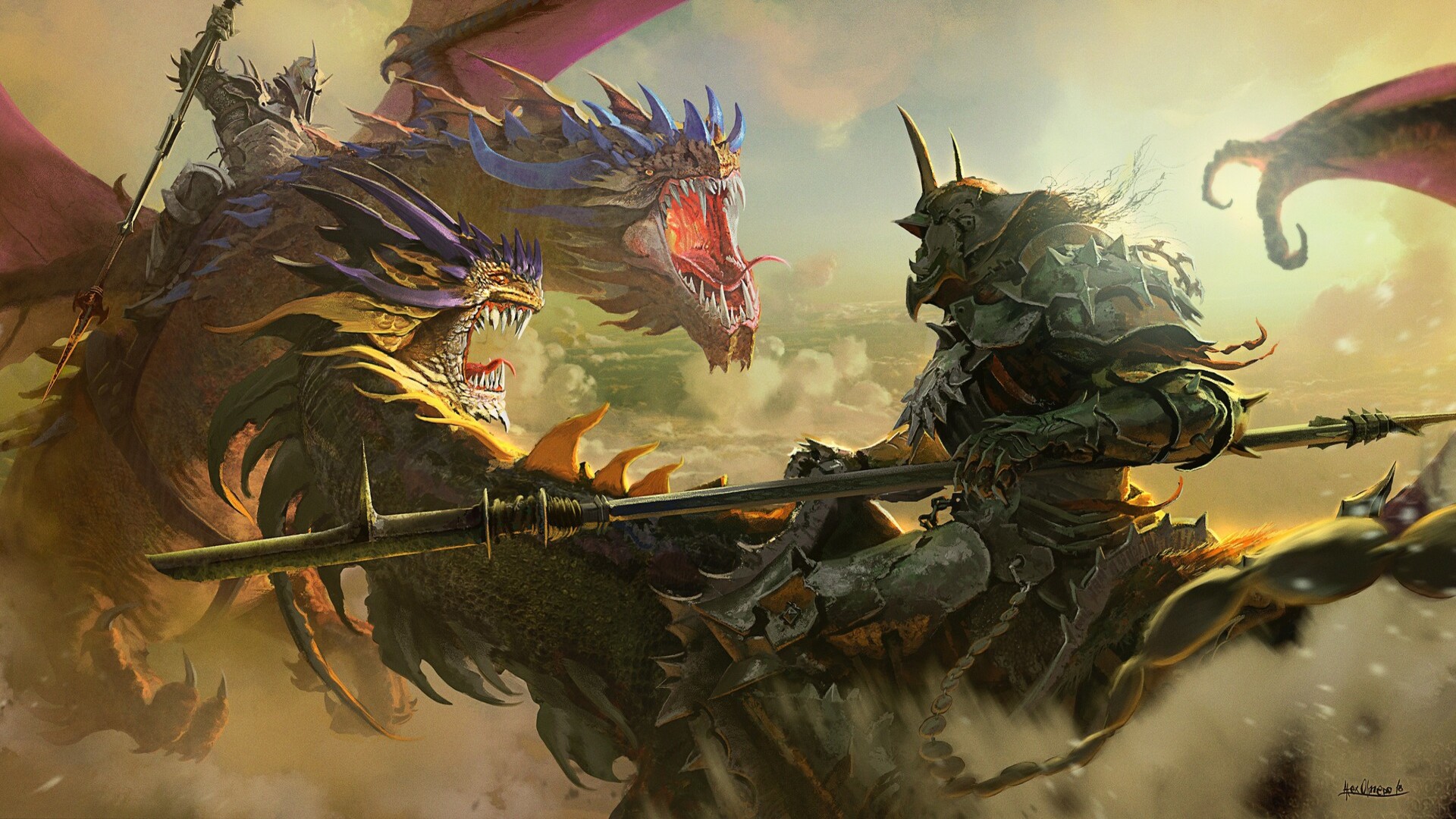 Dragon Fight by Alejandro Olmedo
