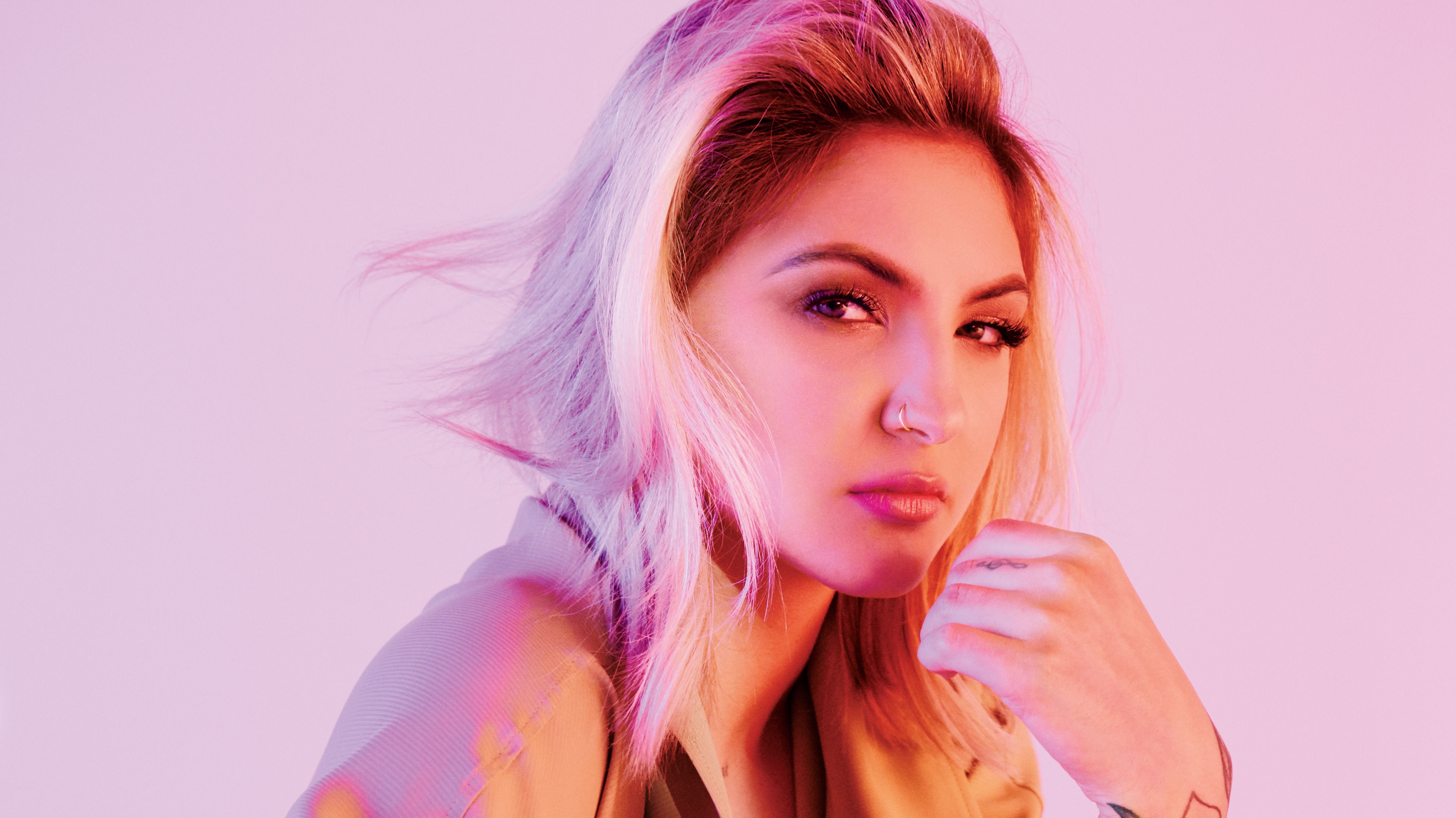 Download Blonde American Singer Music Julia Michaels 4k Ultra HD Wallpaper