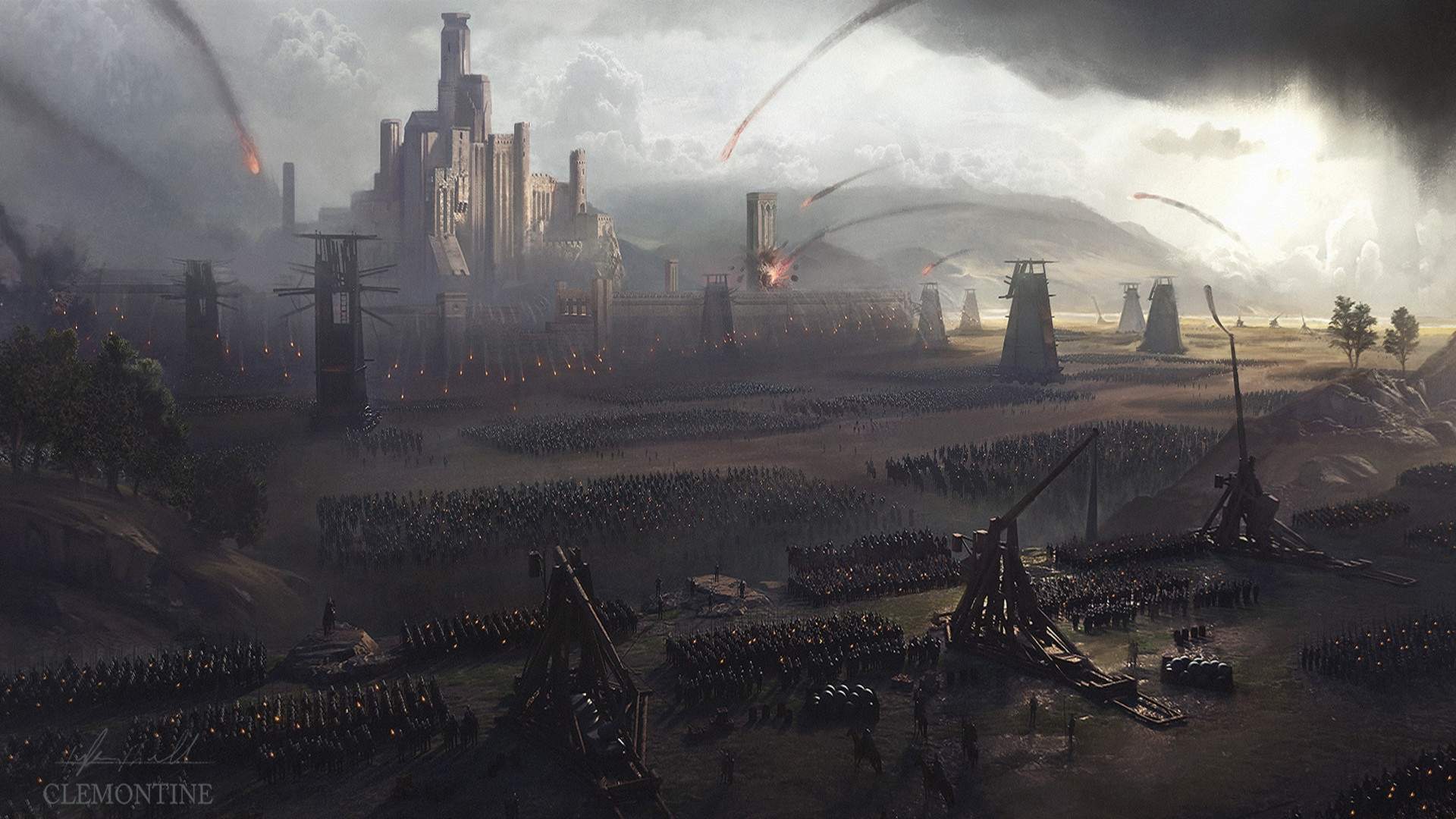 Battle of Merada by Tyler Thull HD Wallpaper | Background Image | 1920x1080