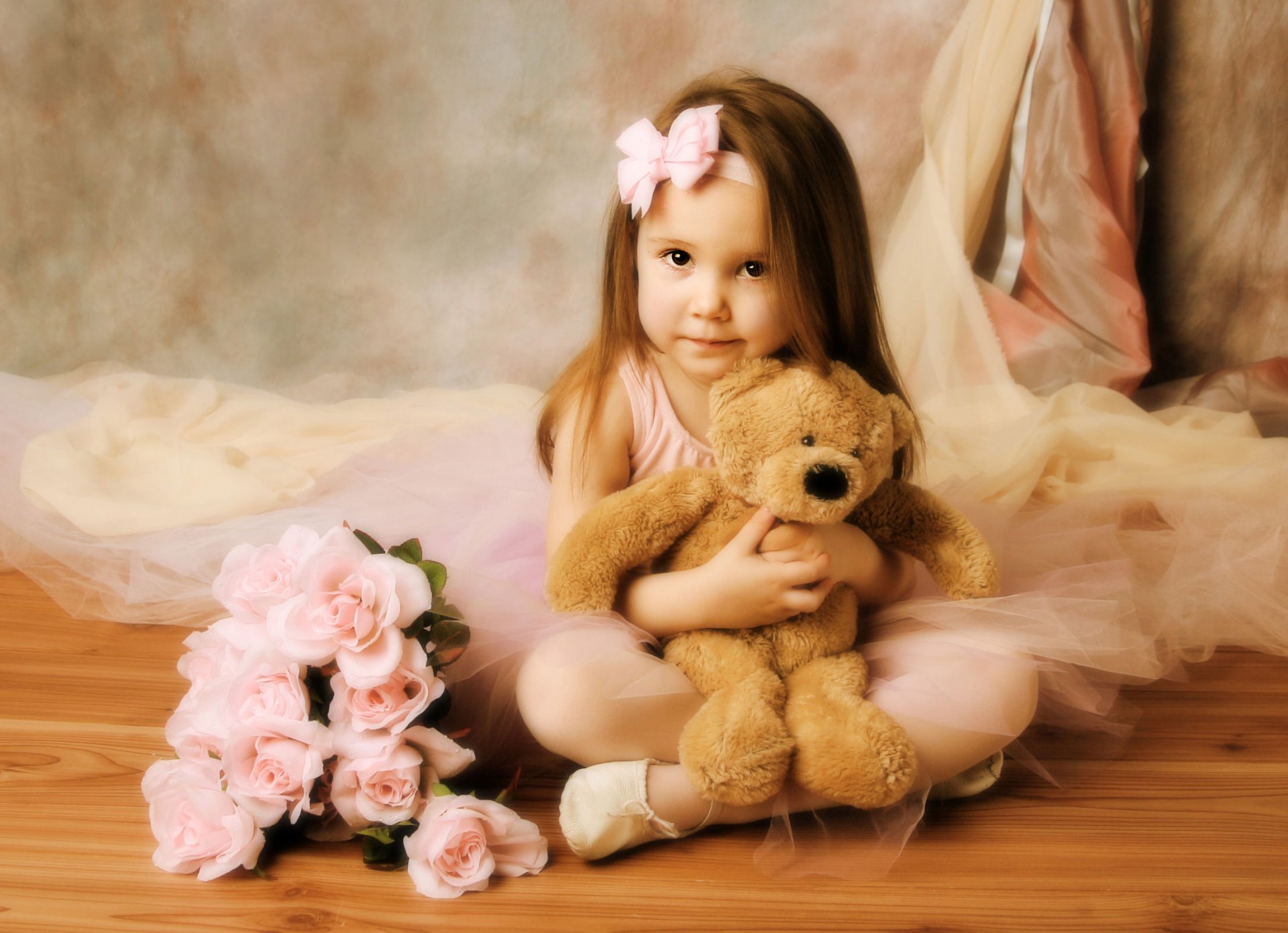 5. Little girl with blond hair and blue eyes holding a teddy bear - wide 7