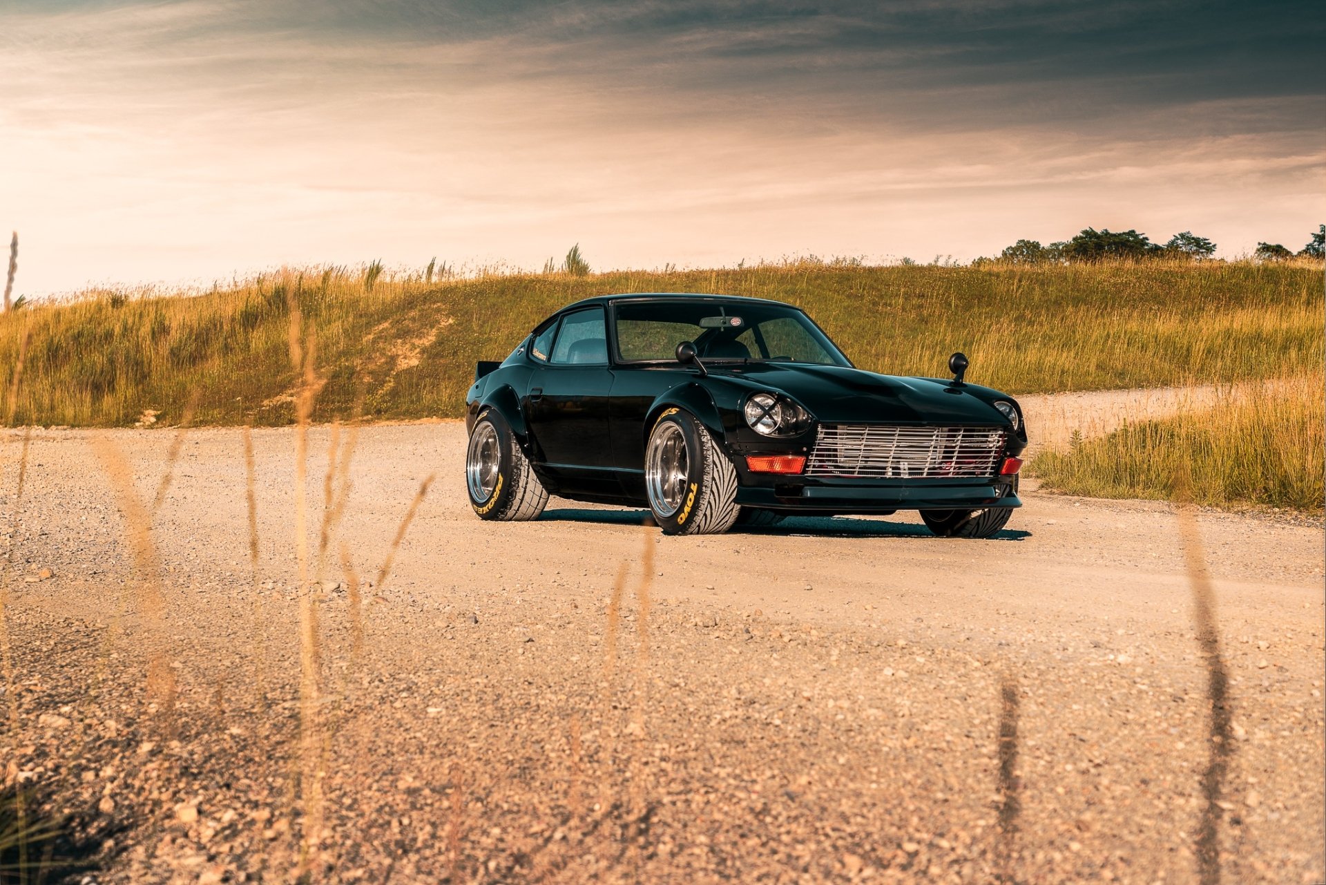 Download Black Car Car Datsun Vehicle Datsun 240Z HD Wallpaper