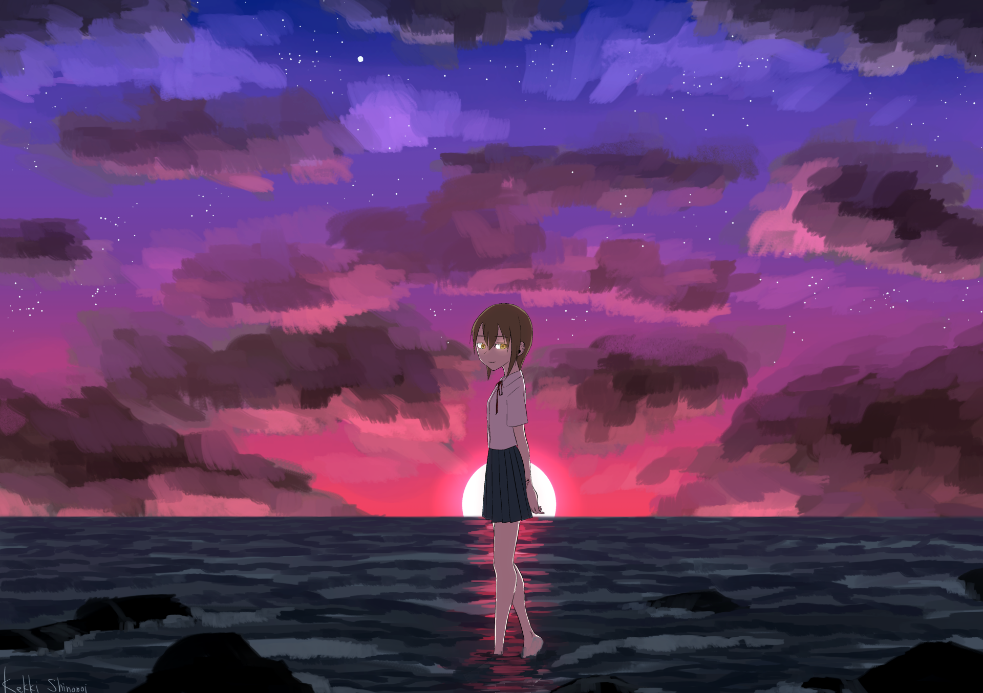 Download Sumire Souma Anime Sakurada Reset 4k Ultra HD Wallpaper by 篠ノ井亅軌