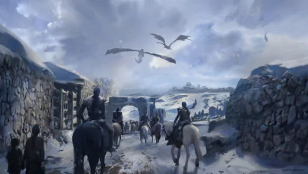 dragon warrior Winterfell (Game of thrones) horse TV Show Game Of Thrones HD Desktop Wallpaper | Background Image