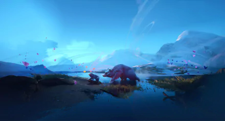 butterfly bear fantasy Animal Fantasy Animal HD Desktop Wallpaper | Background Image