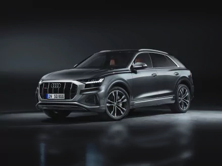 SUV silver car car Audi vehicle Audi Q8 HD Desktop Wallpaper | Background Image