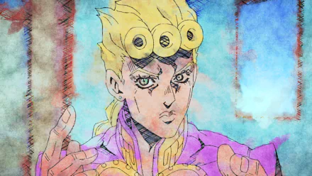 Giorno Giovanna Anime Jojo's Bizarre Adventure HD Desktop Wallpaper | Background Image