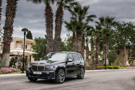 full-size car SUV black car car BMW vehicle BMW X7 HD Desktop Wallpaper | Background Image