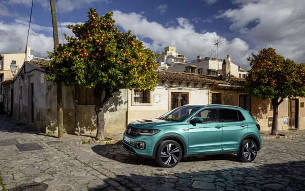 SUV car Volkswagen vehicle Volkswagen T-Cross HD Desktop Wallpaper | Background Image