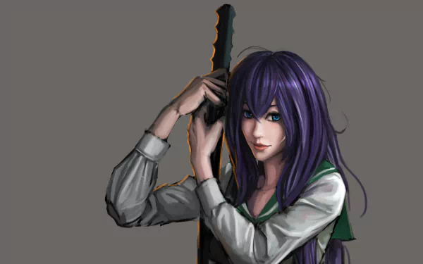 Saeko Busujima Anime Highschool Of The Dead HD Desktop Wallpaper | Background Image