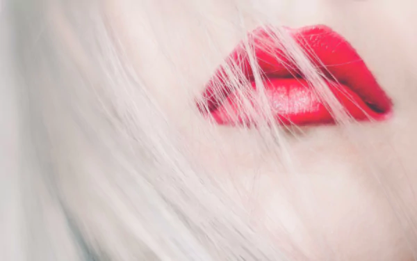  Woman with Red Lips