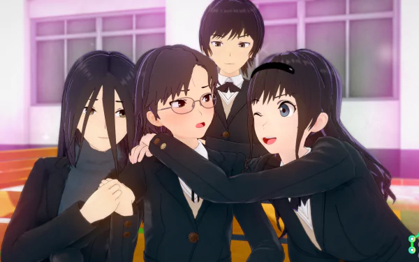 Manaka Hiba Ruriko Yuzuki Hibiki Tsukahara Haruka Morishima Anime Amagami HD Desktop Wallpaper | Background Image