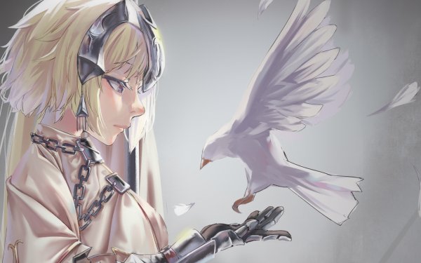 Anime Fate/Grand Order Fate Series Jeanne d'Arc Ruler Dove Blonde HD Wallpaper | Background Image