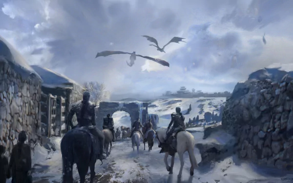 dragon warrior Winterfell (Game of thrones) horse TV Show Game Of Thrones HD Desktop Wallpaper | Background Image
