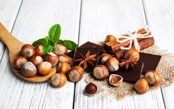 star anise still life cinnamon chocolate food hazelnut HD Desktop Wallpaper | Background Image