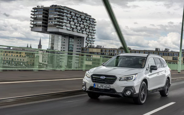 white car SUV car Subaru vehicle Subaru Outback HD Desktop Wallpaper | Background Image