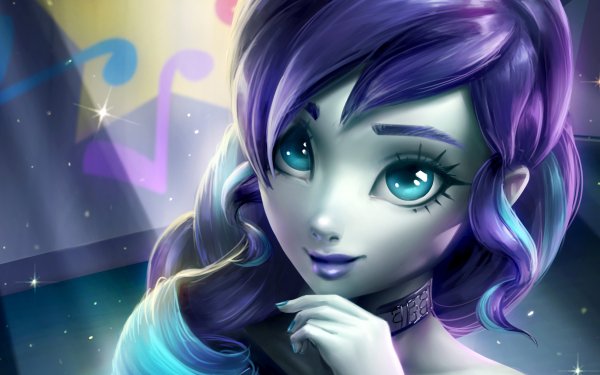 Women Artistic Purple Hair Blue Eyes HD Wallpaper | Background Image