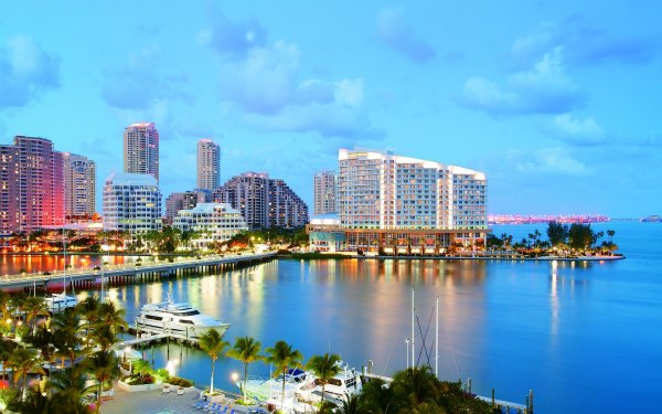 Man Made Miami Cities United States Florida HD Wallpaper | Background Image