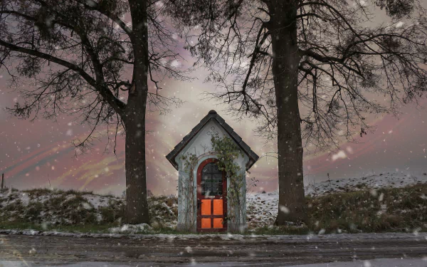  Tiny Chapel in Winter