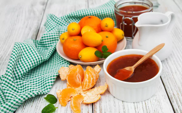 mandarin still life fruit tangerine food jam HD Desktop Wallpaper | Background Image