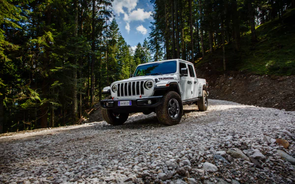 white car car Jeep vehicle Jeep Gladiator HD Desktop Wallpaper | Background Image