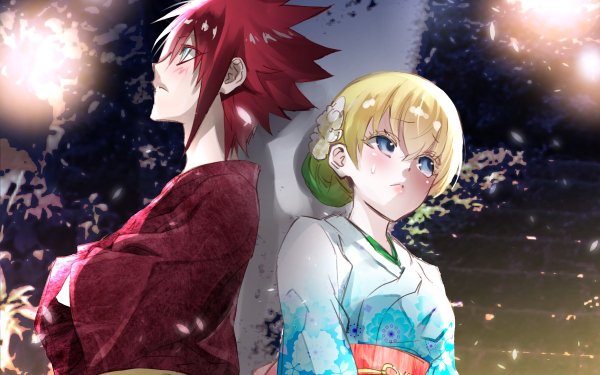 Anime Twin Star Exorcists Shimon Ikaruga Sousei no Onmyouji Mayura Otomi HD Wallpaper | Background Image