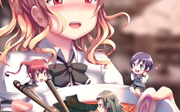 Misa Nakamura Jun Takahashi Yuu Oosawa Koizumi (Ms. Koizumi Loves Ramen Noodles) Anime Ms. Koizumi Loves Ramen Noodles HD Desktop Wallpaper | Background Image