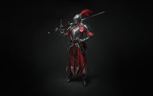 Fantasy Knight Armor Sword Warrior HD Wallpaper | Background Image