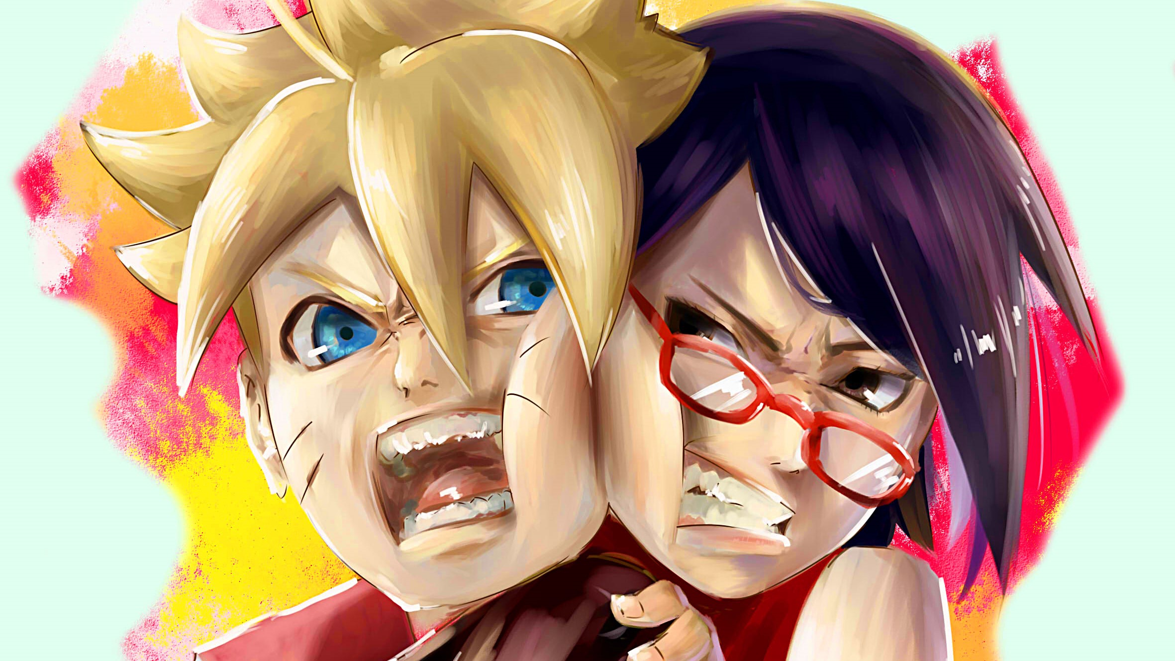 Download Sarada Uchiha Boruto Uzumaki Anime Boruto HD Wallpaper by たいが