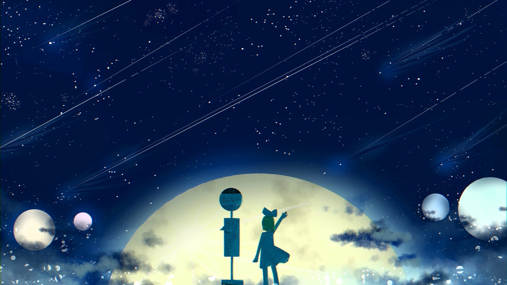 Download Rin Kagamine Anime Vocaloid 4k Ultra HD Wallpaper by まふゆ works