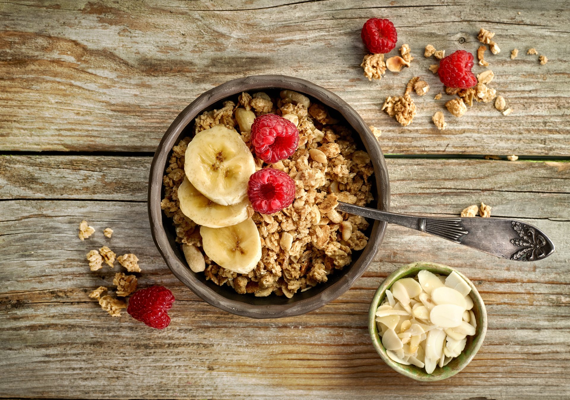 Download Still Life Muesli Food Breakfast 4k Ultra HD Wallpaper