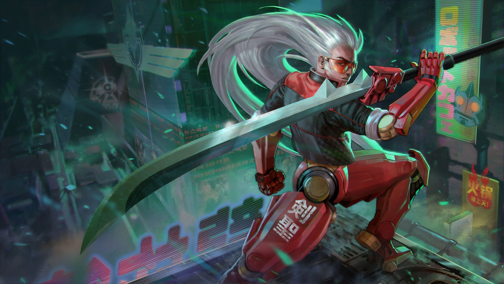 Download Sword Cyborg Warrior Video Game Vainglory 4k Ultra HD Wallpaper