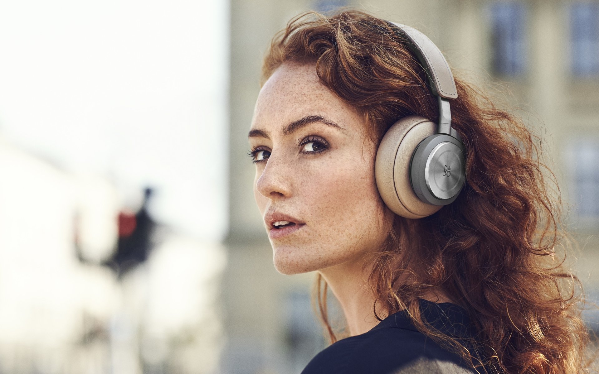 Download Depth Of Field Freckles Redhead Headphones Face Woman Model 4k ...