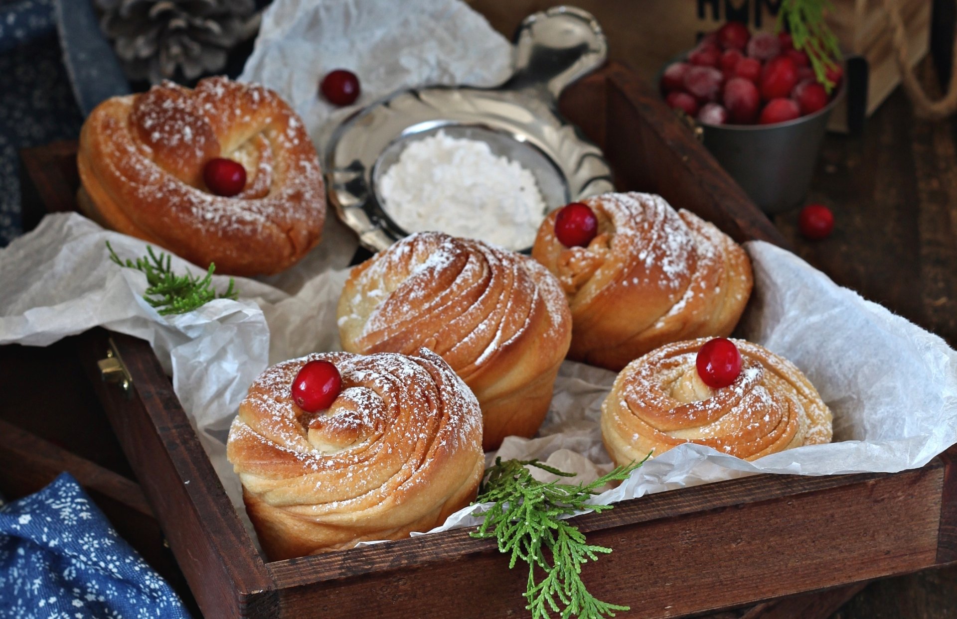 Download Still Life Viennoiserie Food Breakfast HD Wallpaper