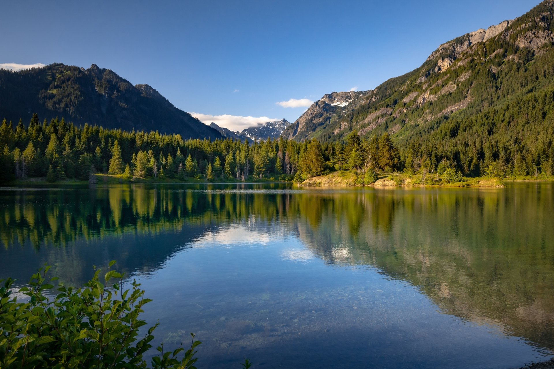 Download Nature USA Reflection Mountain Forest Lake 4k Ultra HD Wallpaper