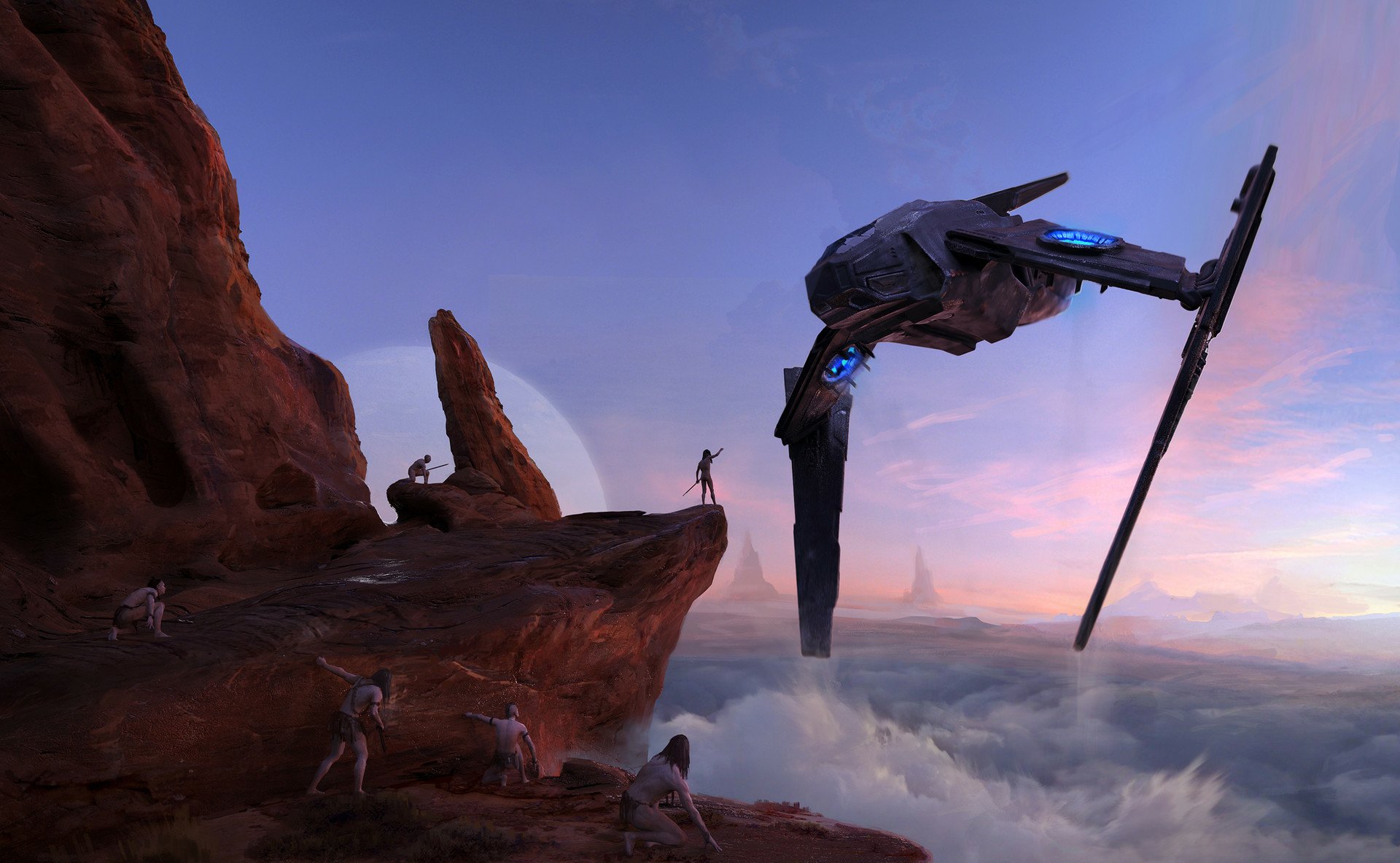 Download Sci Fi Spaceship HD Wallpaper by Thu Berchs