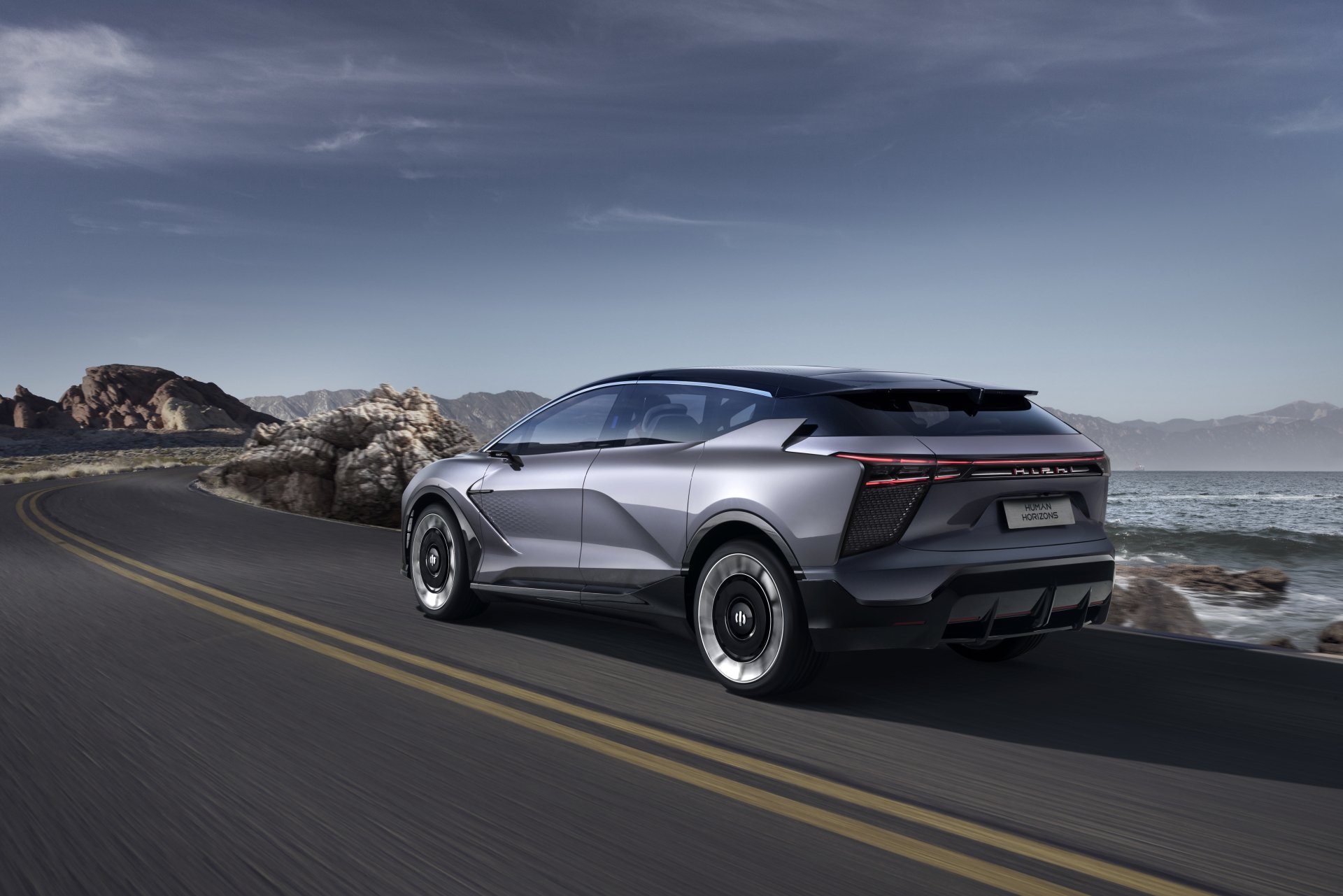 Download Electric Car SUV Human Horizons Vehicle Human Horizons HiPhi 1 4k Ultra HD Wallpaper