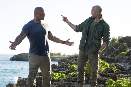 Luke Hobbs Jason Statham Dwayne Johnson Deckard Shaw movie Fast & Furious Presents: Hobbs & Shaw HD Desktop Wallpaper | Background Image