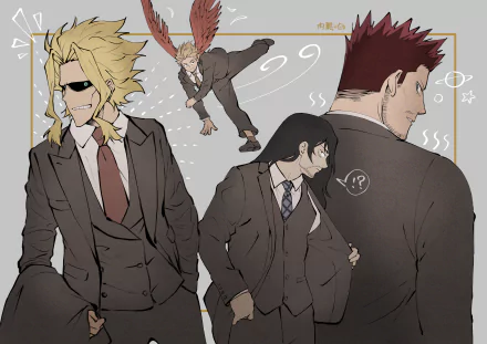 Hawks (Boku No Hero Academia) Endeavor (Boku no Hero Academia) David Shield Shota Aizawa Toshinori Yagi All Might Anime My Hero Academia HD Desktop Wallpaper | Background Image
