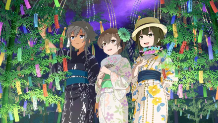 Kohagura Natsume Shiratori Utano Fujimori Mito Anime Yuki Yuna is a Hero HD Desktop Wallpaper | Background Image