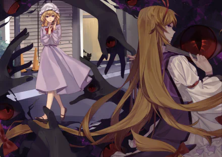 Yukari Yakumo Maribel Hearn Anime Touhou HD Desktop Wallpaper | Background Image