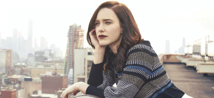 brunette lipstick American actress Celebrity Rachel Brosnahan HD Desktop Wallpaper | Background Image