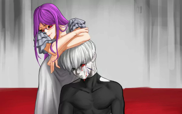 Ken Kaneki Rize Kamishiro Anime Tokyo Ghoul:re HD Desktop Wallpaper | Background Image
